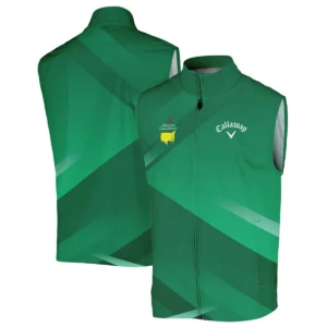 Callaway Masters Tournament Golf Quarter-Zip Jacket Green Gradient Pattern Sports All Over Print Quarter-Zip Jacket