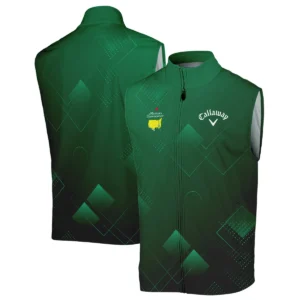 Masters Tournament Callaway Quarter-Zip Jacket Golf Sports Green Abstract Geometric Quarter-Zip Jacket