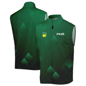 Masters Tournament Ping Quarter-Zip Jacket Golf Sports Green Abstract Geometric Quarter-Zip Jacket