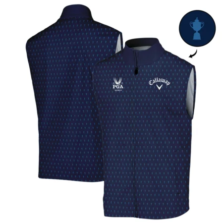 Callaway 2024 PGA Championship Golf Sleeveless Jacket Dark Blue Gradient Pattern All Over Print Sleeveless Jacket