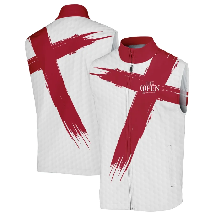 Ping 152nd The Open Championship Golf Sport Sleeveless Jacket Red White Golf Pattern All Over Print Sleeveless Jacket