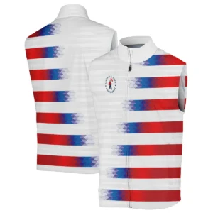 Ping 124th U.S. Open Pinehurst Golf Sport Quarter-Zip Jacket Blue Red White Abstract All Over Print Quarter-Zip Jacket