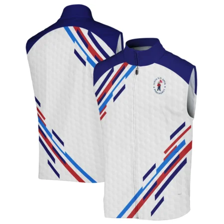 Golf Sport Callaway 124th U.S. Open Pinehurst Sleeveless Jacket Blue Red Golf Pattern White All Over Print Sleeveless Jacket