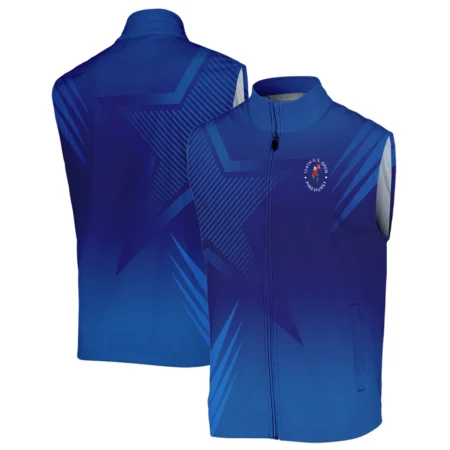 124th U.S. Open Pinehurst No.2 Sleeveless Jacket Dark Blue Gradient Star Pattern Sleeveless Jacket