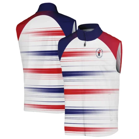 Sport Callaway 124th U.S. Open Pinehurst Sleeveless Jacket Straight Lines Blue Red Sleeveless Jacket