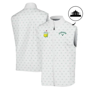 Masters Tournament Golf Sport Callaway Zipper Hoodie Shirt Sports Cup Pattern White Green Zipper Hoodie Shirt