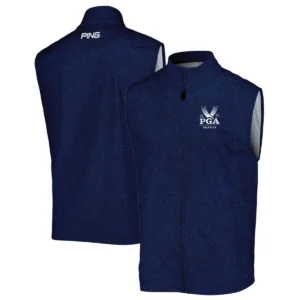 Special Version 2024 PGA Championship Valhalla Ping Quarter-Zip Jacket Blue Paperboard Texture Quarter-Zip Jacket