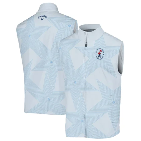 Golf 124th U.S. Open Pinehurst Callaway Sleeveless Jacket Stars Light Blue Golf Sports All Over Print Sleeveless Jacket