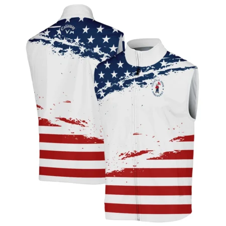 124th U.S. Open Pinehurst Special Version Callaway Sleeveless Jacket Blue Red White Color Sleeveless Jacket