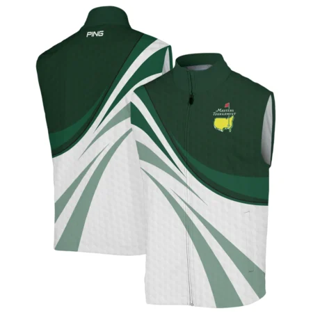Golf Sport Masters Tournament Ping Sleeveless Jacket Green Color Sports Golf Ball Pattern All Over Print Sleeveless Jacket
