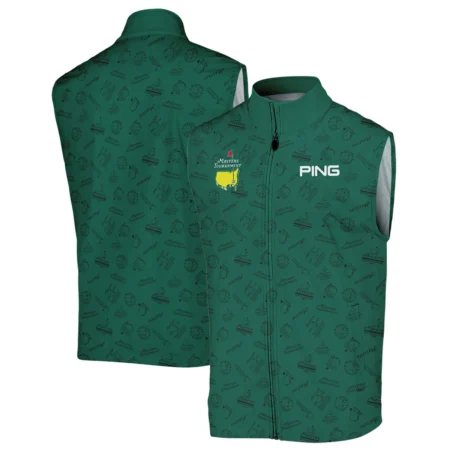 2024 Masters Tournament Ping Sleeveless Jacket Sports Green Color Pattern All Over Print Sleeveless Jacket