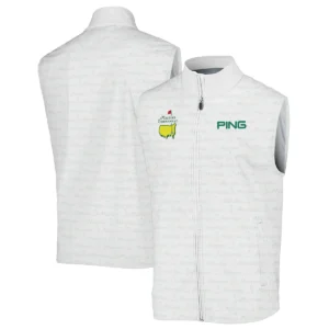 Golf Pattern Masters Tournament Ping Stand Colar Jacket White And Green Color Golf Sports All Over Print Stand Colar Jacket