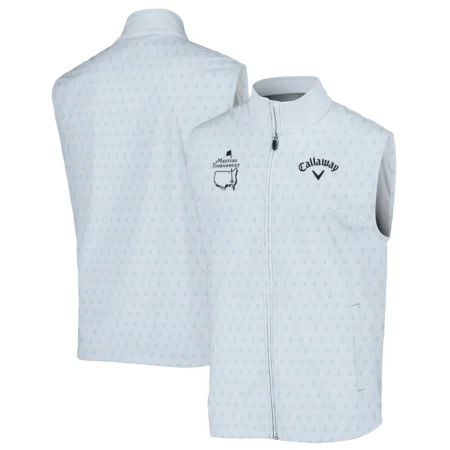 Pattern Masters Tournament Callaway Sleeveless Jacket White Light Blue Color Pattern Logo  Sleeveless Jacket