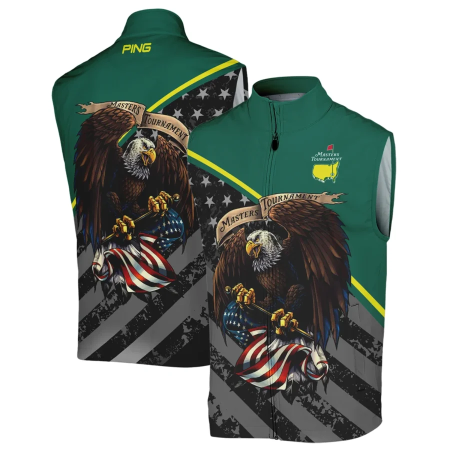 Special Version Golf Masters Tournament Ping Sleeveless Jacket Egale USA Green Color Golf Sports All Over Print Sleeveless Jacket