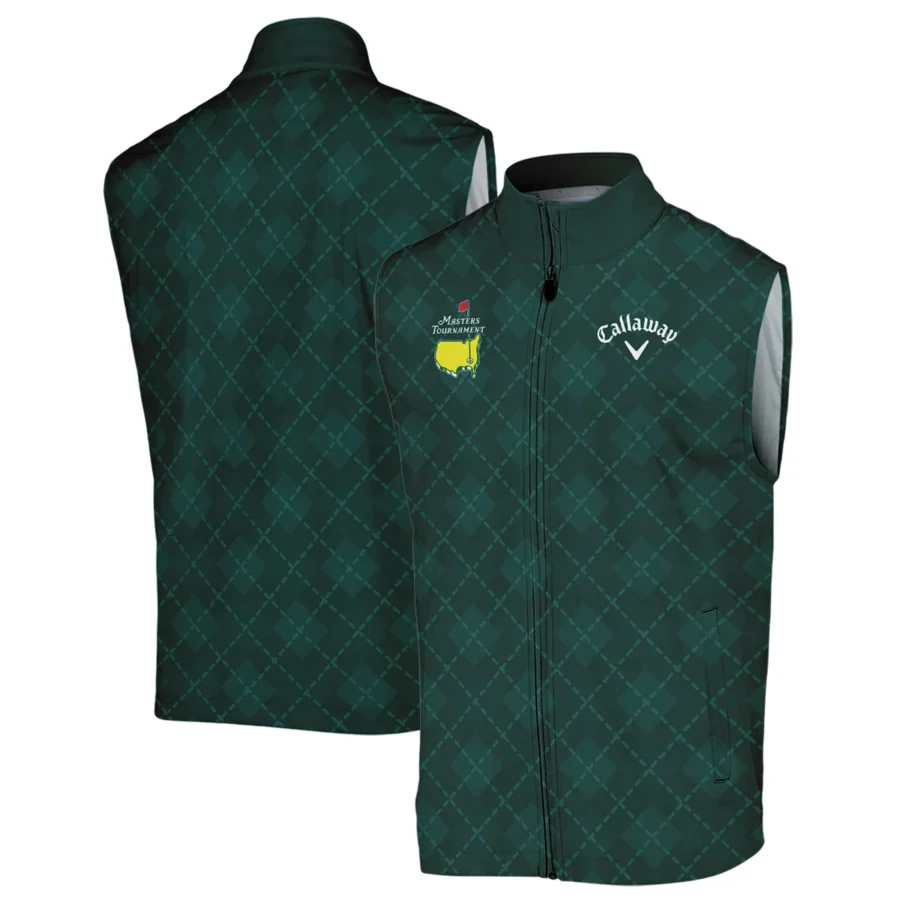 Golf Geometric Pattern Green Masters Tournament Callaway Sleeveless Jacket Style Classic Sleeveless Jacket