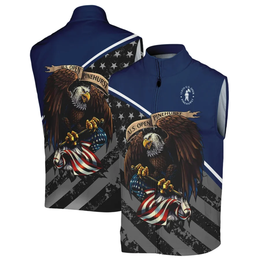 Special Version 124th U.S. Open Pinehurst Callaway Sleeveless Jacket Color Blue Eagle USA  Sleeveless Jacket