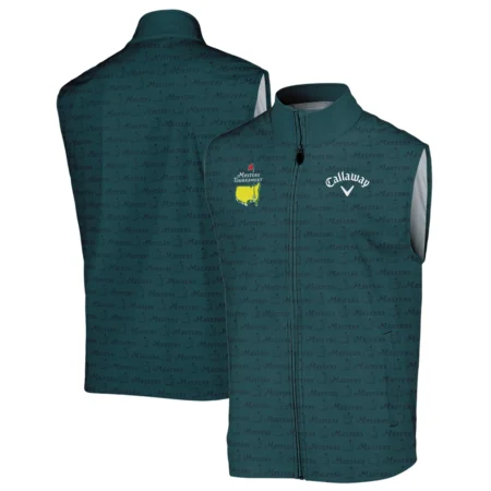 Pattern Dark Green Masters Tournament Callaway Sleeveless Jacket Color Green Sleeveless Jacket