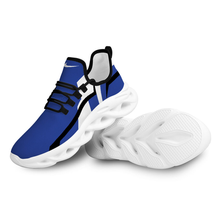 Sport Blue Color Nike Max Soul Shoes White Sole Color Mix Black Classic StyleSneaker Gift For Fans