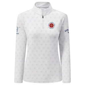 Golf Pattern 79th U.S. Women’s Open Lancaster Callaway Zipper Hoodie Shirt White Color All Over Print Zipper Hoodie Shirt