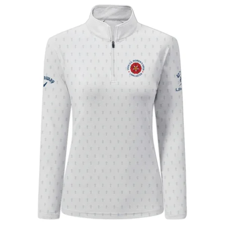Golf Pattern Cup 79th U.S. Women’s Open Lancaster Callaway Sleeveless Polo Shirt Golf Sport White All Over Print Sleeveless Polo Shirt For Woman