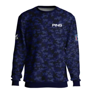 Golf 2024 PGA Championship Ping Bomber Jacket Blue Camouflage Pattern Sport All Over Print Bomber Jacket