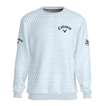 2024 PGA Championship Callaway Golf Zipper Hoodie Shirt Light Blue Pastel Golf Cup Pattern All Over Print Zipper Hoodie Shirt