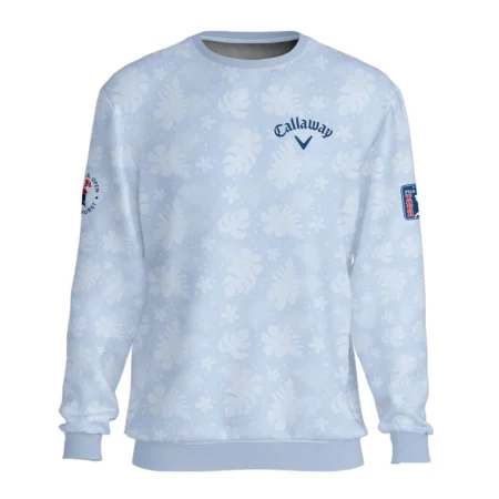 124th U.S. Open Pinehurst Callaway Golf Unisex Sweatshirt Light Blue Pastel Floral Hawaiian Pattern All Over Print Sweatshirt