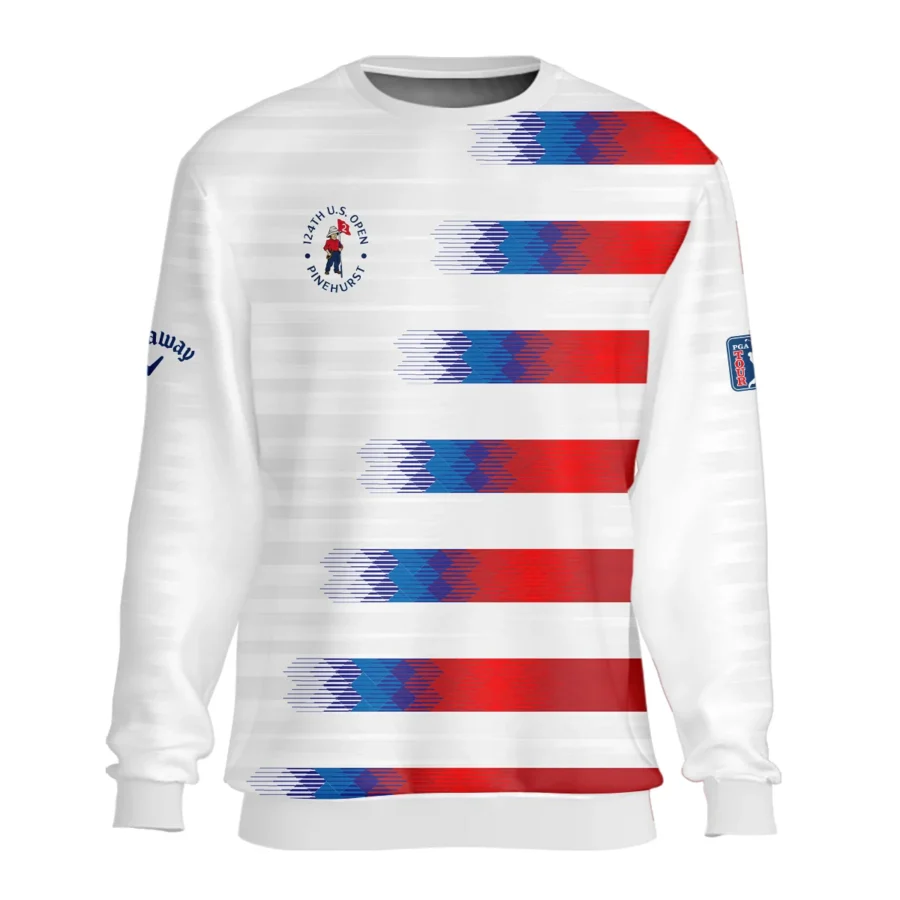 Callaway 124th U.S. Open Pinehurst Golf Sport Unisex Sweatshirt Blue Red White Abstract All Over Print Sweatshirt