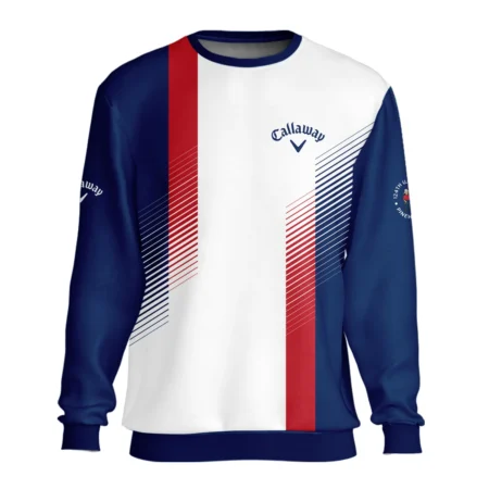 Sport Callaway 124th U.S. Open Pinehurst Golf Unisex Sweatshirt Blue Red Striped Pattern White All Over Print Sweatshirt