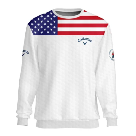 Callaway 124th U.S. Open Pinehurst Zipper Hoodie Shirt USA Flag Golf Pattern All Over Print Zipper Hoodie Shirt