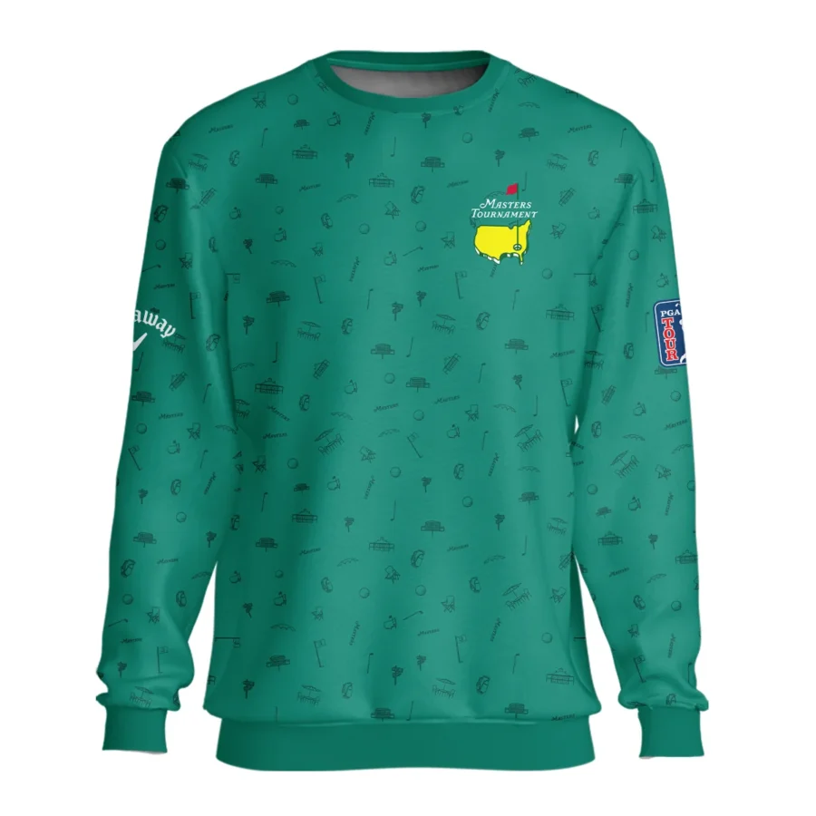 Golf Masters Tournament Callaway Unisex Sweatshirt Augusta Icons Pattern Green Golf Sports All Over Print Sweatshirt