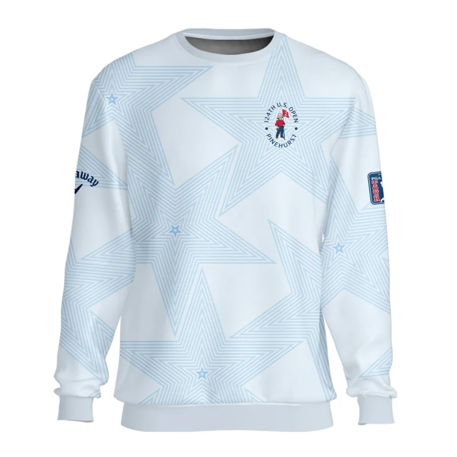 Golf 124th U.S. Open Pinehurst Callaway Unisex Sweatshirt Stars Light Blue Golf Sports All Over Print Sweatshirt