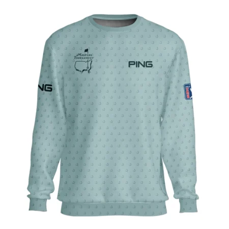 Golf Pattern Masters Tournament Ping Unisex Sweatshirt Cyan Pattern All Over Print Sweatshirt