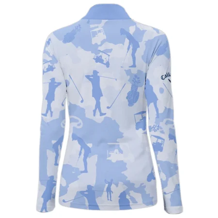 Camo Blue Color 79th U.S. Women’s Open Lancaster Callaway Quarter-Zip Jacket Golf Sport All Over Print Quarter-Zip Jacket