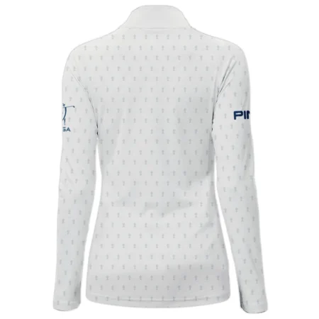 Golf Pattern Cup 79th U.S. Women’s Open Lancaster Ping Quarter-Zip Jacket Golf Sport White All Over Print Quarter-Zip Jacket