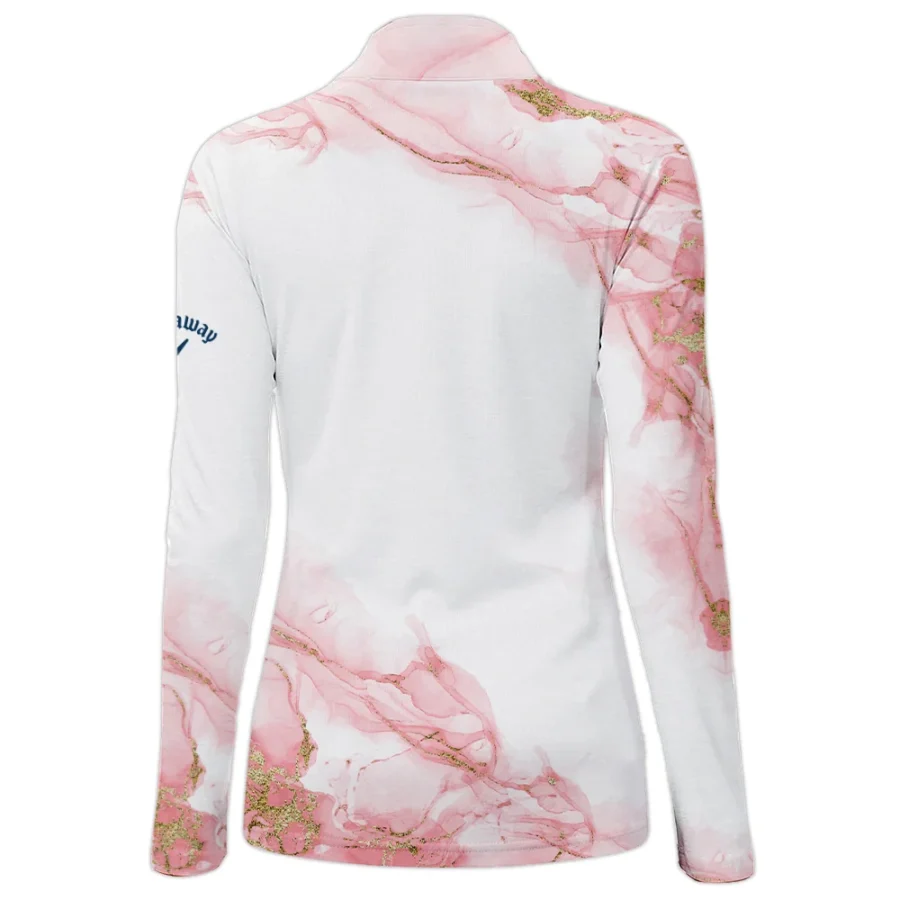 Pink Gold Marble 79th U.S. Women’s Open Lancaster Callaway Quarter-Zip Jacket Golf Sport All Over Print Quarter-Zip Jacket