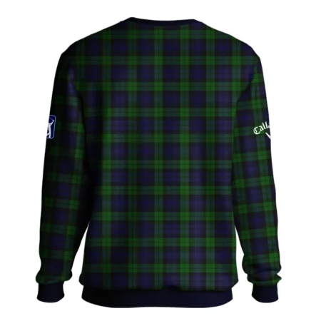 Masters Tournament Callaway Golf Unisex Sweatshirt Sports Green Purple Black Watch Tartan Plaid All Over Print Sweatshirt