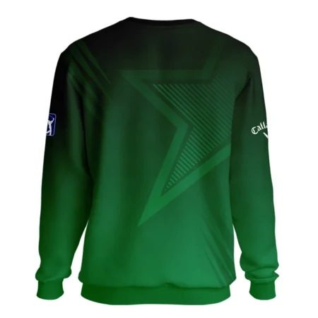Callaway Masters Tournament Unisex Sweatshirt Dark Green Gradient Star Pattern Golf Sports Sweatshirt