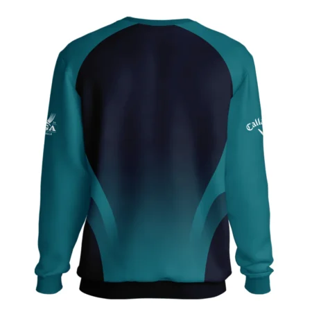 2024 PGA Championship Callaway Golf Unisex Sweatshirt Dark Cyan Very Dark Blue Gradient Golf Sports All Over Print Sweatshirt