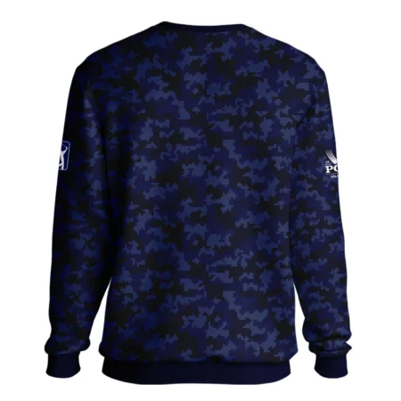 Golf 2024 PGA Championship Callaway Unisex Sweatshirt Blue Camouflage Pattern Sport All Over Print Sweatshirt