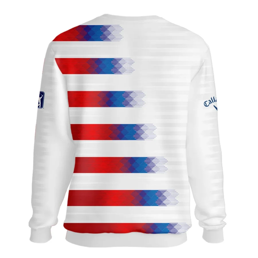 Callaway 124th U.S. Open Pinehurst Golf Sport Unisex Sweatshirt Blue Red White Abstract All Over Print Sweatshirt