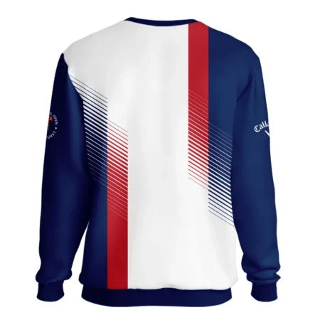 Sport Callaway 124th U.S. Open Pinehurst Golf Unisex Sweatshirt Blue Red Striped Pattern White All Over Print Sweatshirt