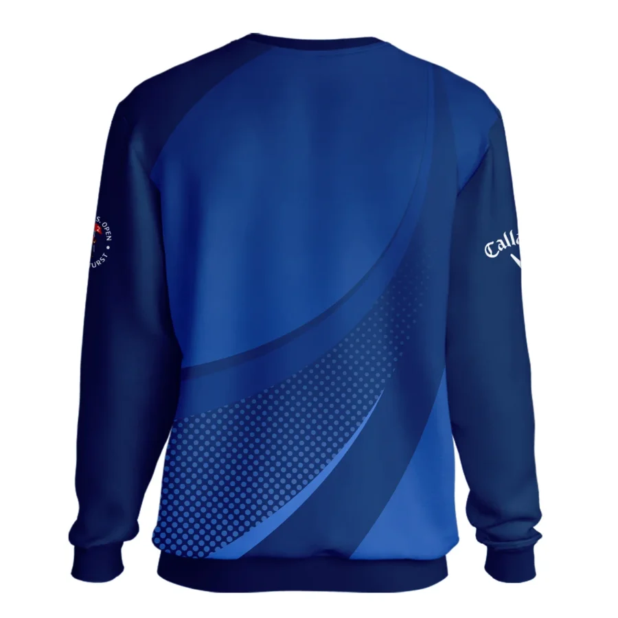 Callaway 124th U.S. Open Pinehurst Golf Sport Unisex Sweatshirt Dark Blue Gradient Halftone Pattern All Over Print Sweatshirt