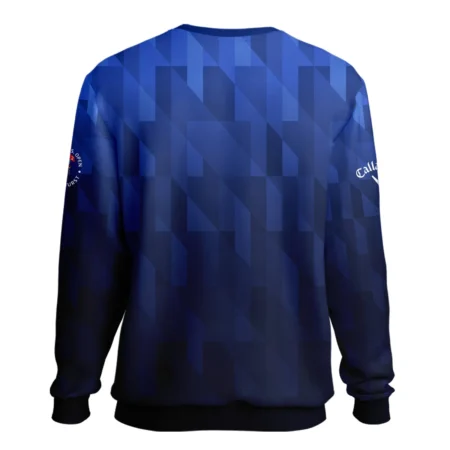 Callaway 124th U.S. Open Pinehurst Golf Sport Unisex Sweatshirt Blue Fabric Geometric Pattern  All Over Print Sweatshirt