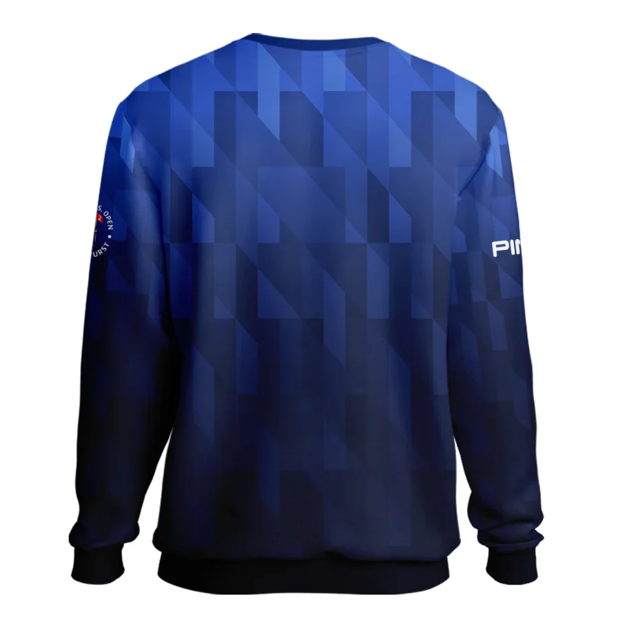 Ping 124th U.S. Open Pinehurst Golf Sport Unisex Sweatshirt Blue Fabric Geometric Pattern  All Over Print Sweatshirt