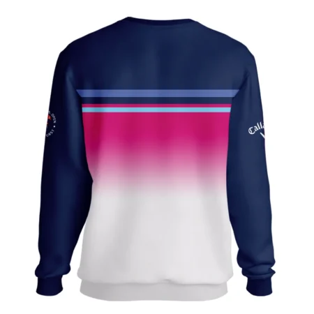 Sport Callaway 124th U.S. Open Pinehurst Unisex Sweatshirt White Strong Pink Very Dark Blue Pattern  All Over Print Sweatshirt