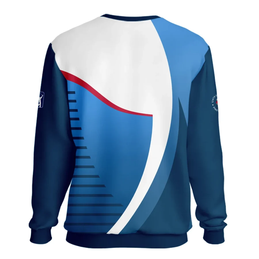 124th U.S. Open Pinehurst Golf Sport Callaway Unisex Sweatshirt Blue Gradient Red Straight Sweatshirt