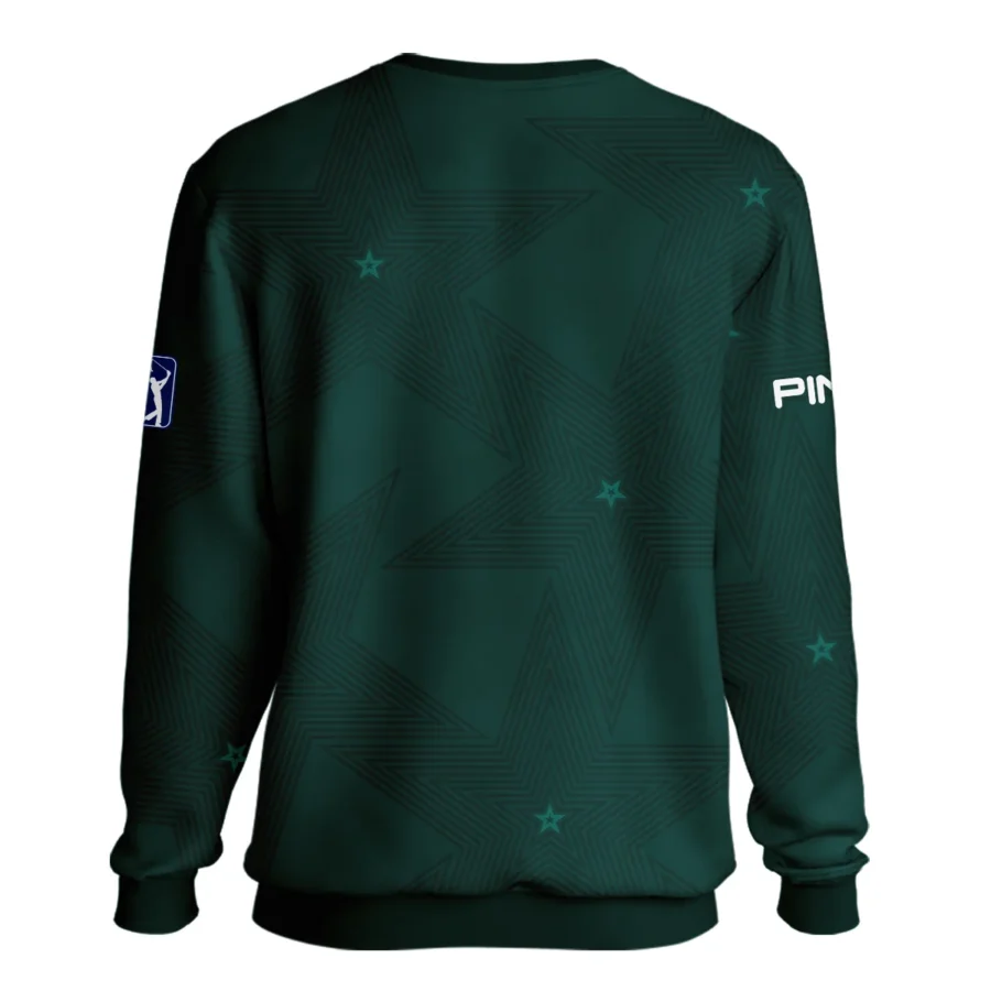 Golf Masters Tournament Ping Unisex Sweatshirt Stars Dark Green Golf Sports All Over Print Sweatshirt