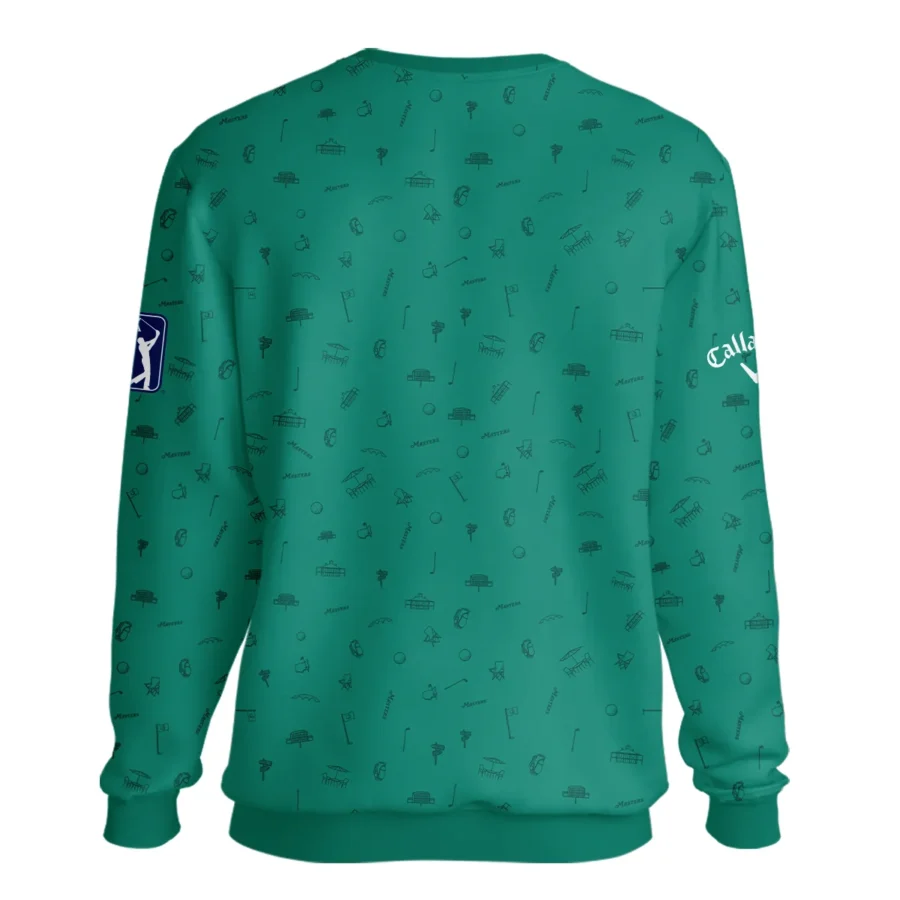 Golf Masters Tournament Callaway Unisex Sweatshirt Augusta Icons Pattern Green Golf Sports All Over Print Sweatshirt