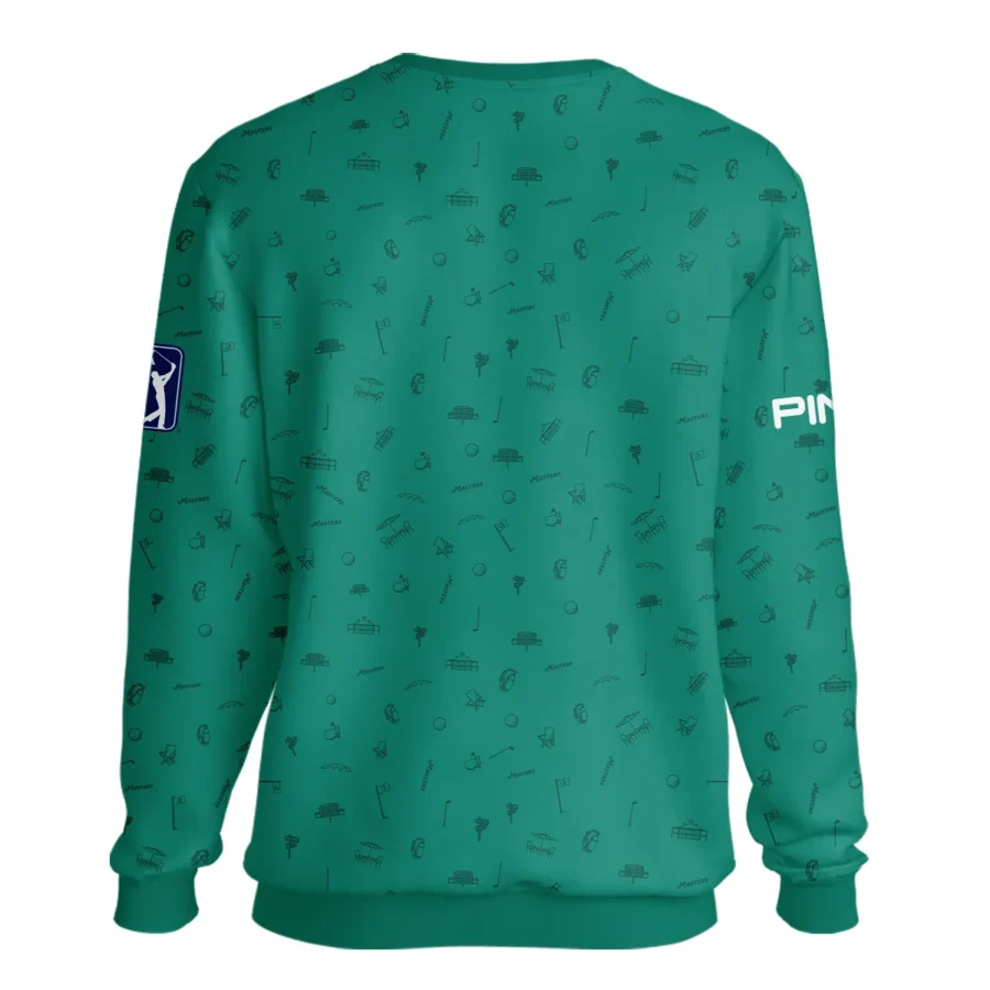 Golf Masters Tournament Ping Unisex Sweatshirt Augusta Icons Pattern Green Golf Sports All Over Print Sweatshirt